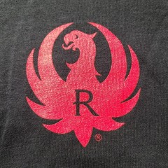 Ruger Gun Pistol Flamed Phoenix Logo Reliable Firearms Licensed T-Shirt 2XL NEW