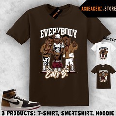 Shirt Matching AJ 1 High Love Letter Match Sneaker Tee Everybody Eats B T-Shirt