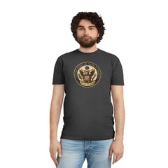 Funny Cat T Shirt United States of Feline Authority Vintage Seal Unisex Tee