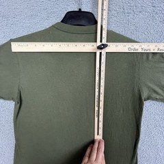 VTG Soffe T Shirt Tag M 17.5” PTP Single Stitch Sleeve Army Green Olive Military