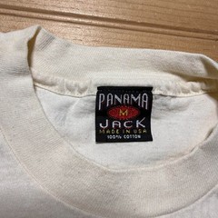 Vintage 90s Panama Jack Nassau Bahamas Postage Stamp Graphic T-Shirt USA Medium