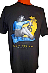 C1 OUTRANK “Secure the Bag” Urban T-SHIRT Mens size Large Black EUC