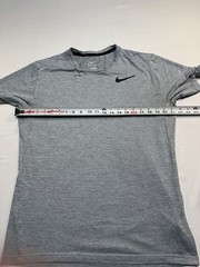 Nike T Shirt Mens L Medium Grey Heather Dri Fit Breathable Lightweight Training