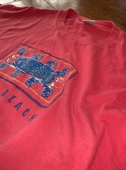 Vintage Graphic T-Shirt Florida Palm Beach XL Cal Cru Tag USA Retro Travel