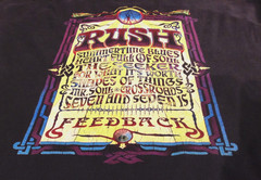 Vintage 2004 Rush Rock Band Concert Tour T-Shirt XL Black Tour Cities on Back