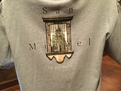San Miguel M&O Mens Gray T Shirt. San Miguel de Allende. Size Medium