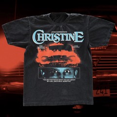 Christine T-Shirt John Carpenter Horror Movie Cult Classic Garment-Dyed Black