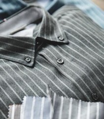 Stripe Men’s Dress Shirts Long Sleeve Coat Vintage Casual Tops Retro Fashion