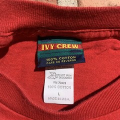 VTG Single Stitch T-Shirt Ivy Crew Yacht Club Made in USA size Large