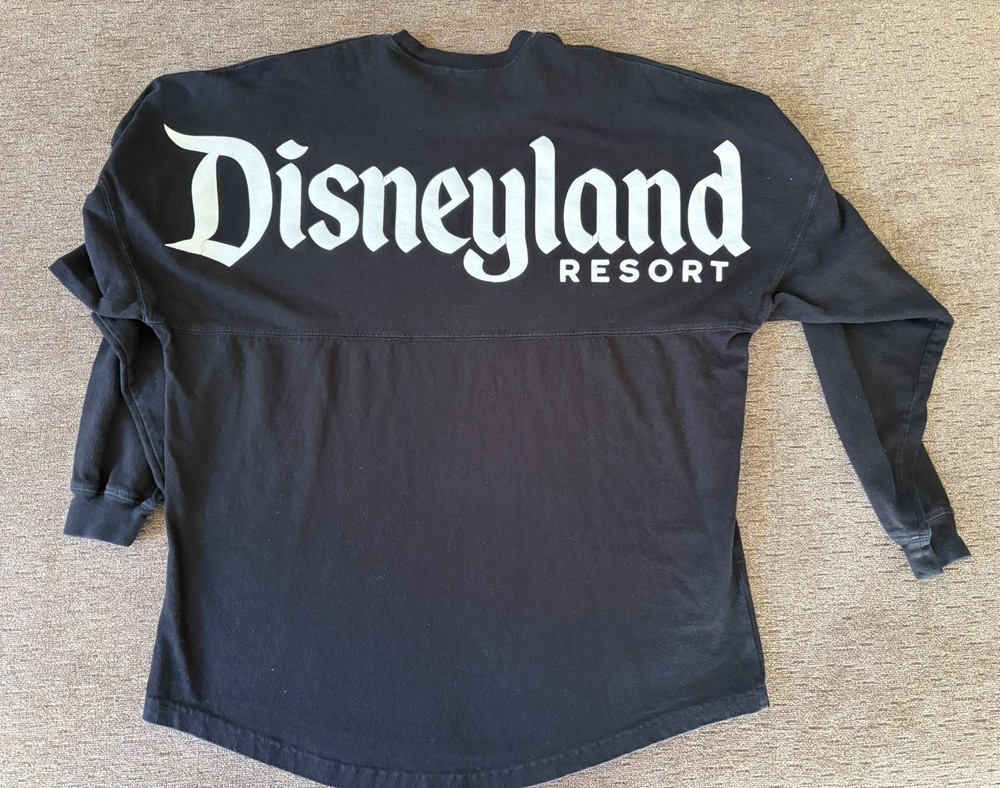 Disney Parks Spirit Jersey Disneyland Resort Black Long Sleeve Shirt unisex sm