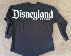 Disney Parks Spirit Jersey Disneyland Resort Black Long Sleeve Shirt unisex sm