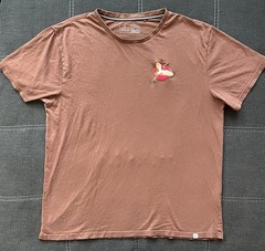 Public Record Knitwear Paradise And Crane Embroidered Brown 2xl Japanes Print