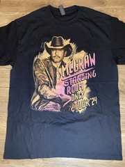 Tim McGraw Tour 2024 T Shirt Mens Medium Standing Room Only Country Concert Tee