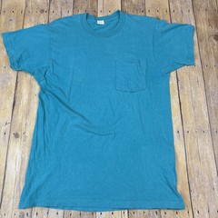 Vintage BVD Pocket T Shirt Selvedge Single Stitch Large Made In USA