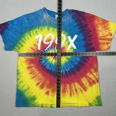 Colortone Tie-Dye Shirt Mens XL “199X” White Paint Style Graphic Large Brush “X”
