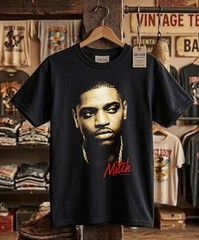 Paid In Full – Mitch 90 Style Graphic Tee Heavyweight Black Cotton T-Shirt