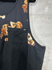 Vans Men’s Hilby Tank Top Sleeveless Tropical Shirt Plant Leaf Gym Sz Small New