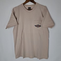 Vintage Harley Davidson T-Shirt Mens Large Beige Holoubek Ann Arbor, MI USA 98′