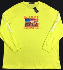 Men’s Polo Ralph Lauren Expedition Desert Graphic T-Shirt Neon 3XLT 3LT Big NEW
