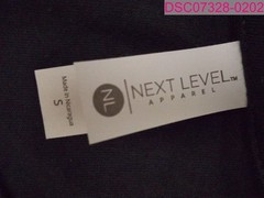 QTY=2; Next Level Men’s Short Sleeve Crew Neck T-Shirt Black Small