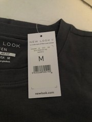 T-Shirt Short Sleeves Gray New Look Size Medium