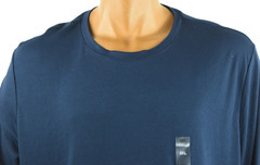 Alfani Mens T-Shirt New 3XL Navy Blue Crew Neck Long Sleeve Stretch Basic Knit