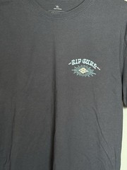 RIP CURL Navy Blue Front and Back Graphic T Shirt Men’s Size Medium