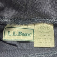 L.L. Bean Shirt Mens Large Blue Long Sleeve Turtleneck Base Layer Winter Tee