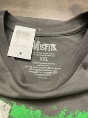 Misfits – Death Comes RIpping Vtg-Stlye T-Shirt – Men’s Punk Rock Shirt Gray