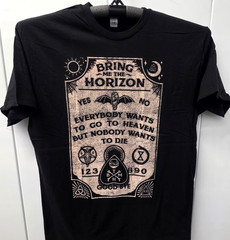 Bring Me the Horizon T-shirt Ouija Board Deathcore Metal Men’s Tee Black New