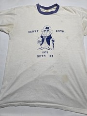 Vintage 1970s Sigma Chi Derby Days Russell Athletic 1979 Ringer Style Tshirt