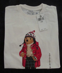 $49.50 Polo Ralph Lauren Bear Graphic Tee Long Sleeves- Size S (8)