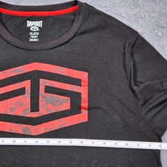 Tapout T-Shirt Mens XL Black Red Graphic Logo Performance Training MMA Gym Tee