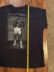 Muhammad Ali Greatest Of All Time Graphic T Shirt Black XXL 2XL Boxing