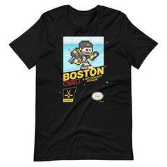 Boston Bruins NHL Hockey Team Jersey 8-bit Pixel Art Nintendo Vintage T-Shirt