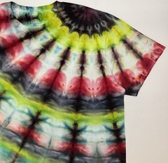 Handmade Ice Tie Dye Unisex T-Shirt Size XL Multicolor Design Gildan Tee NEW