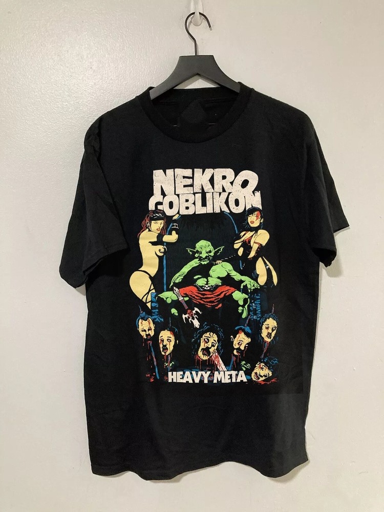 Nekrogoblikon Band Heavy Meta New Black Cotton T Shirt