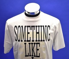 Phenomenon Something Like Tee White L 47cm 18.5in Shoulder 100 Percent Cotton SS