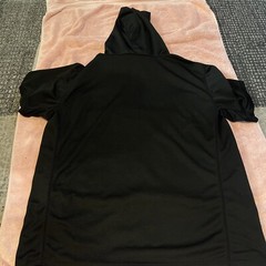 Neleus Black Hooded Short Sleeve Shirts Men’s Size L