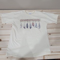 Vintage G.H. Bass and Co Down East Lure Co T Shirt Size Large Single Stitch