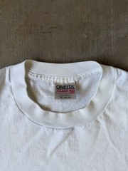 ONEITA Men’s XL Baby Blue Bank One Logo Graphic Crew Neck T-Shirt
