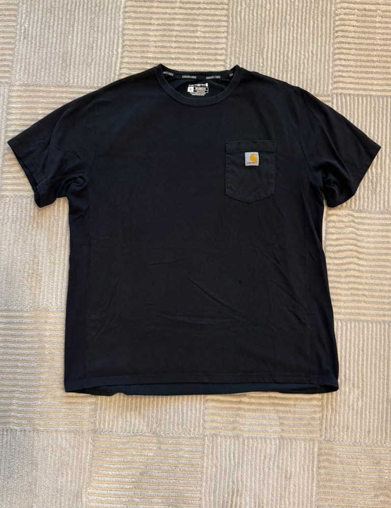 Carhartt TK6652-M Force Relaxed Fit Black Logo T-Shirt Men’s XL Regular