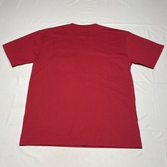 Vintage 90s Hipster T-Shirt Mens Medium Red Pocket Tee Blank Dockers USA Made