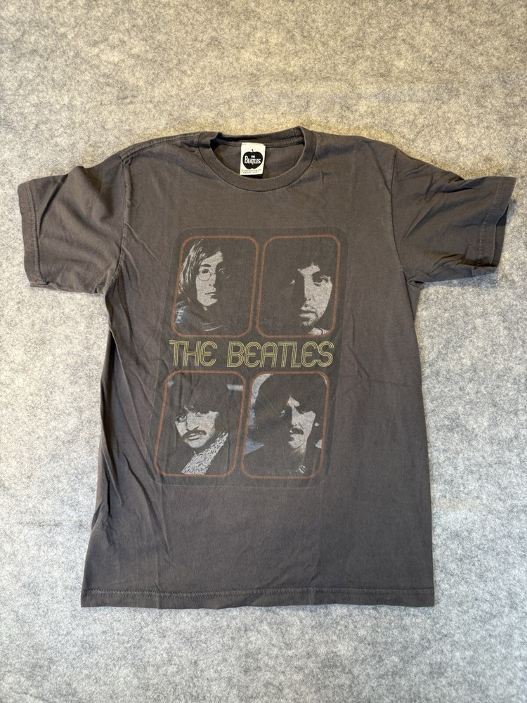 The Beatles Official Gray T-shirt Ringo John Ringo Paul George Abbey 2008 Sz S?