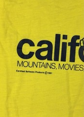 RARE Shirt Screen Stars 1981 California Cartoon Certified Software Pro Guindon