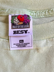 Vintage Fruit of the Loom XL Unisex Tee ~ Kittens on the Line in Socks Stockings