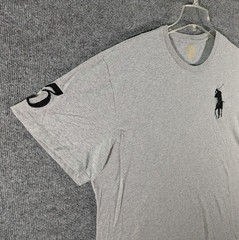 Polo Ralph Lauren Mens 2XB Big Pony Gray T-Shirt Short Sleeve Crew Neck
