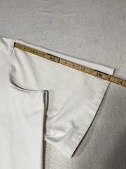 Oversized T Shirt Mens XL White Media Buttons Logo Streetwear Embroidered Crew