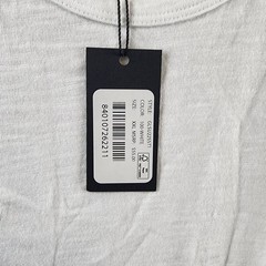 Goodlife Sun Faded Slub Scallop Tank Men’s XXL White Solid Scoop Neck Pullover