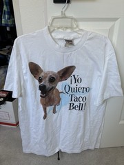 Vintage Yo Quiero Taco Bell T-Shirt Men’s Large Chihuahua 90s